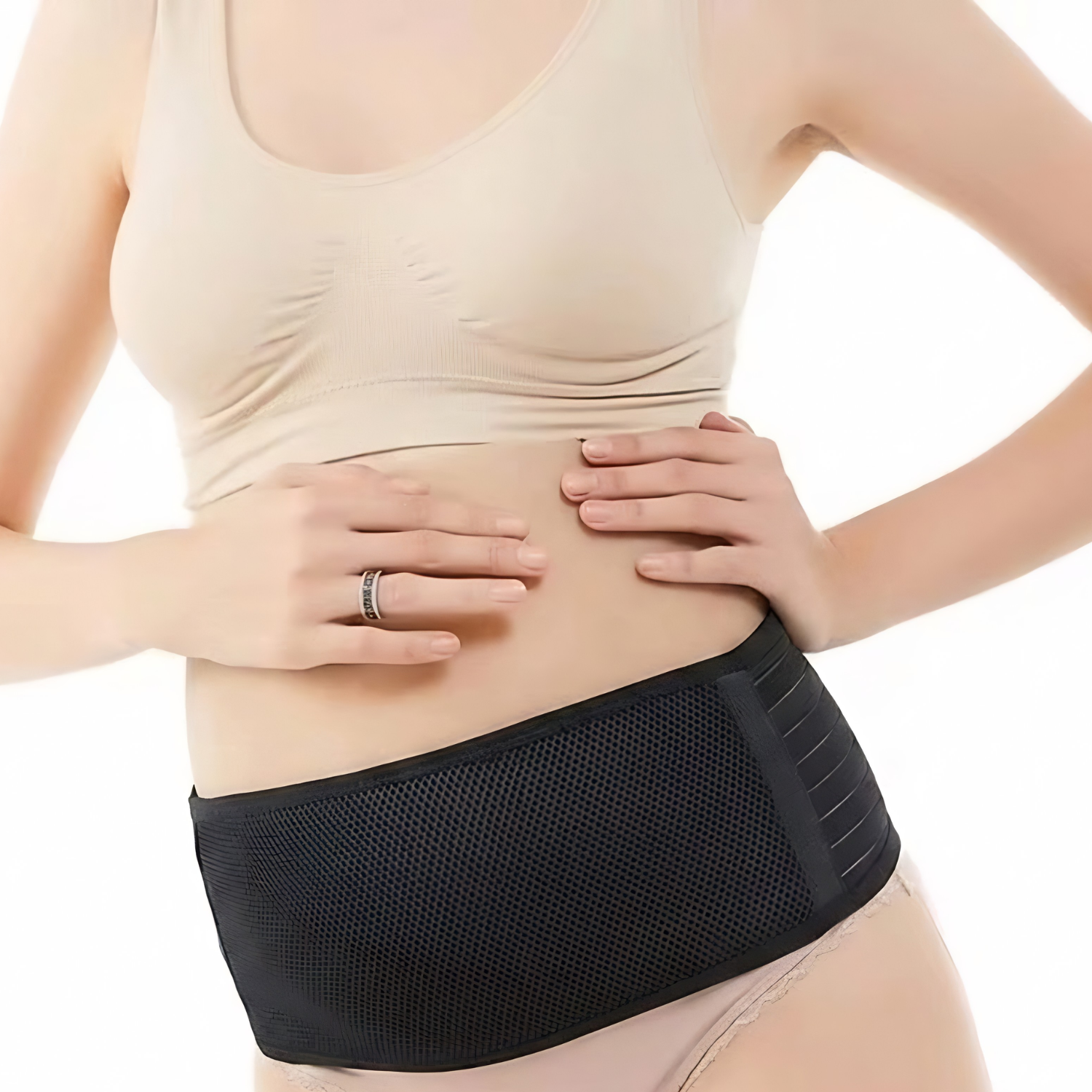 Amatesaru - Breathable Maternity Support Belt – Adjustable Abdominal Band for Pregnancy & Pelvic Relief