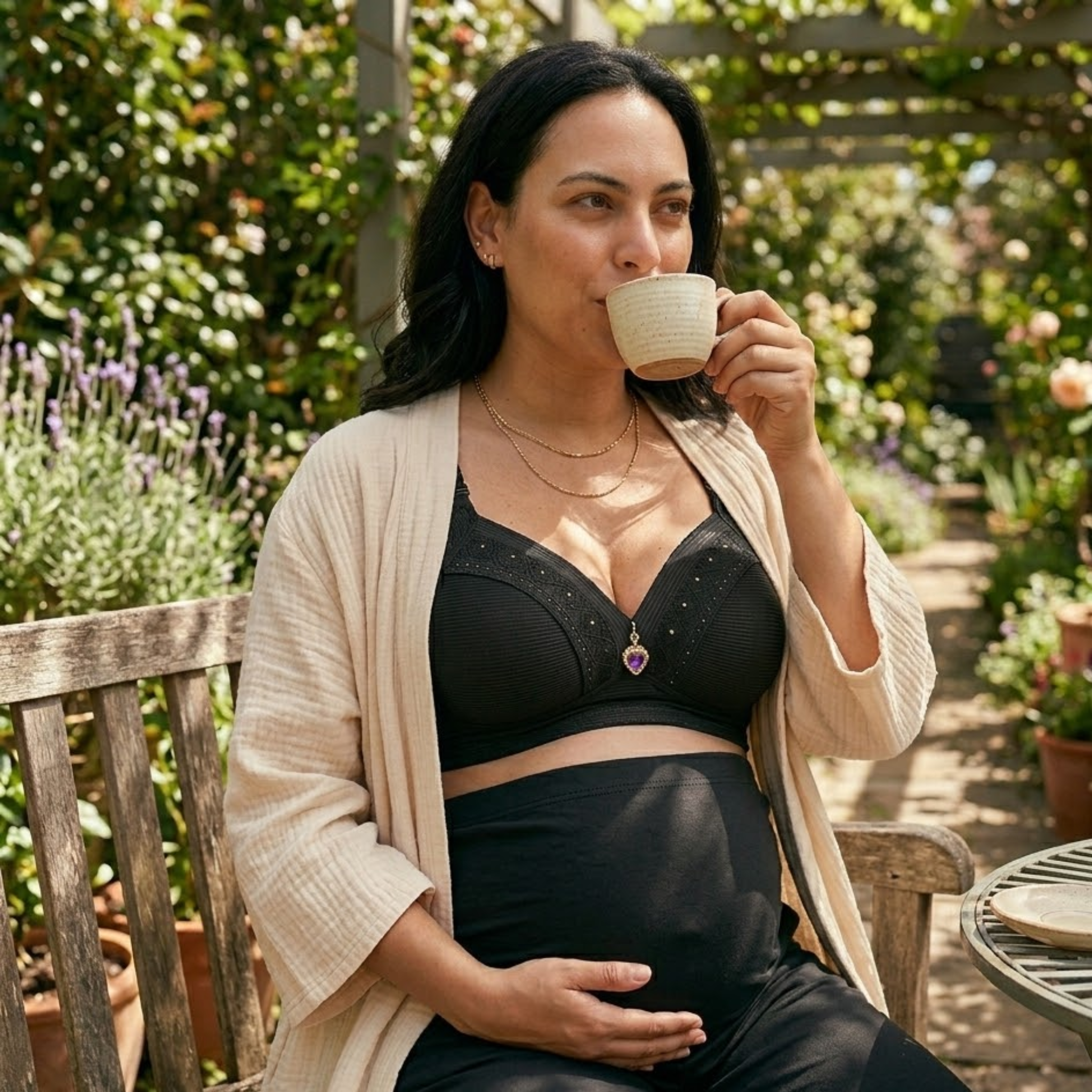 Aphrodite - Wireless Nursing Bra with Breathable Full Cup Support for Maternity & Leisure