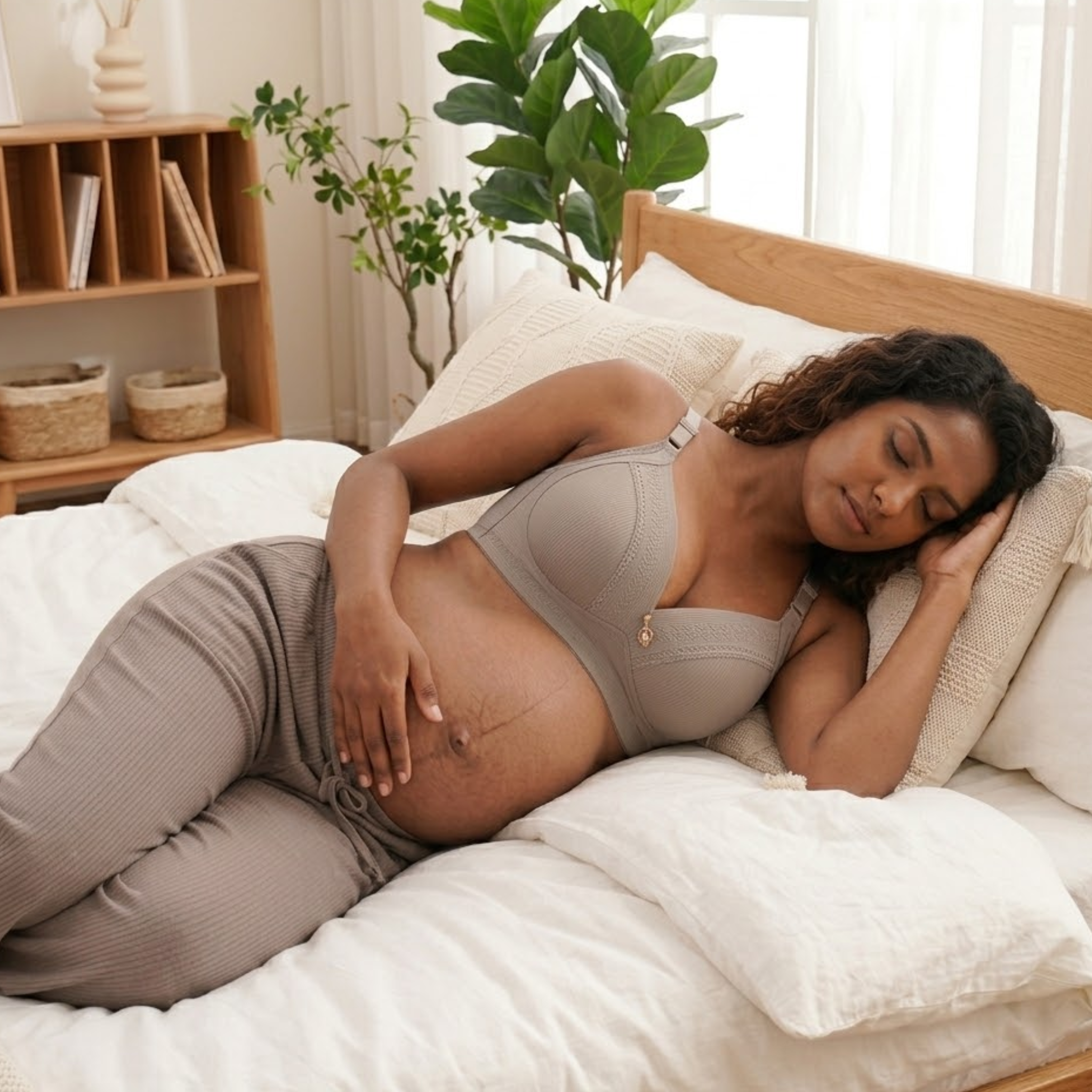 Aphrodite - Wireless Nursing Bra with Breathable Full Cup Support for Maternity & Leisure