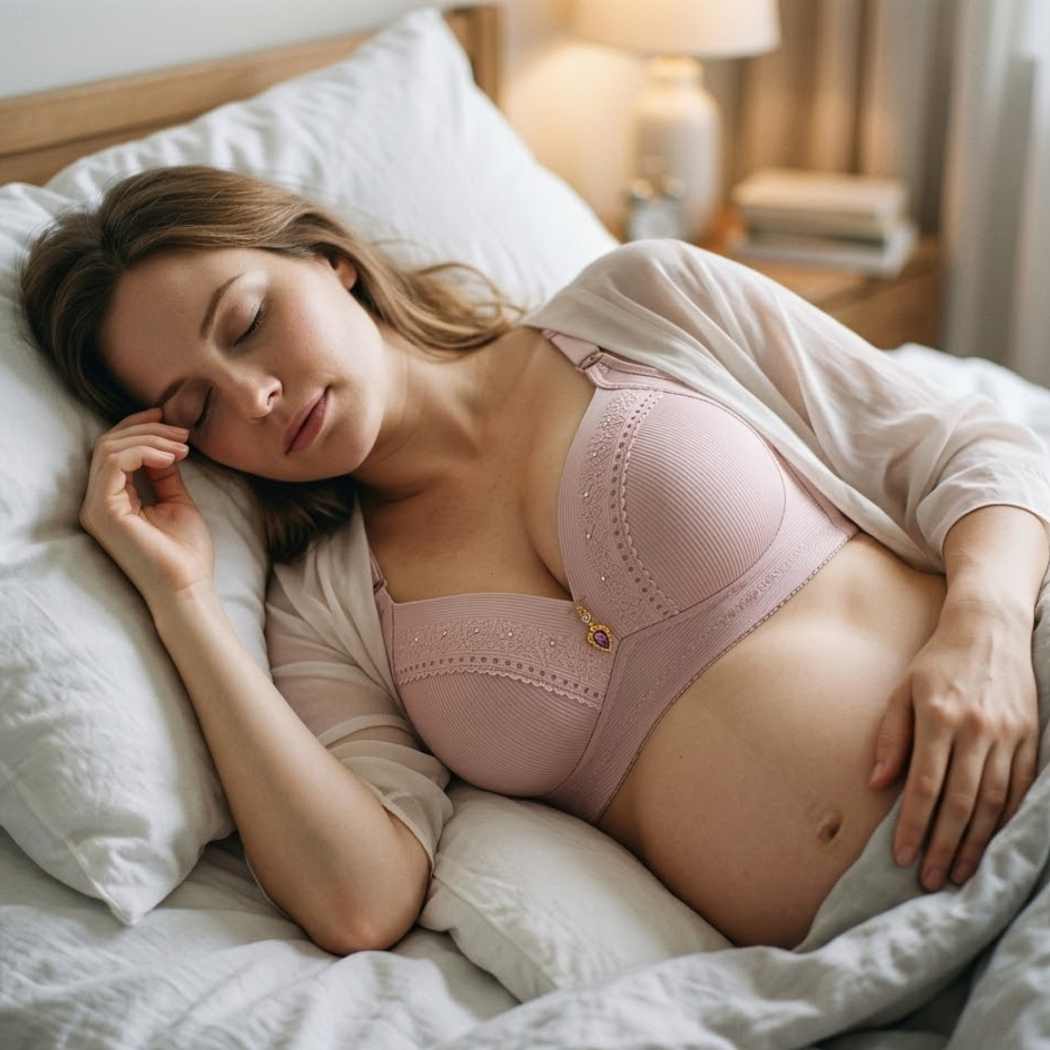 Aphrodite - Wireless Nursing Bra with Breathable Full Cup Support for Maternity & Leisure