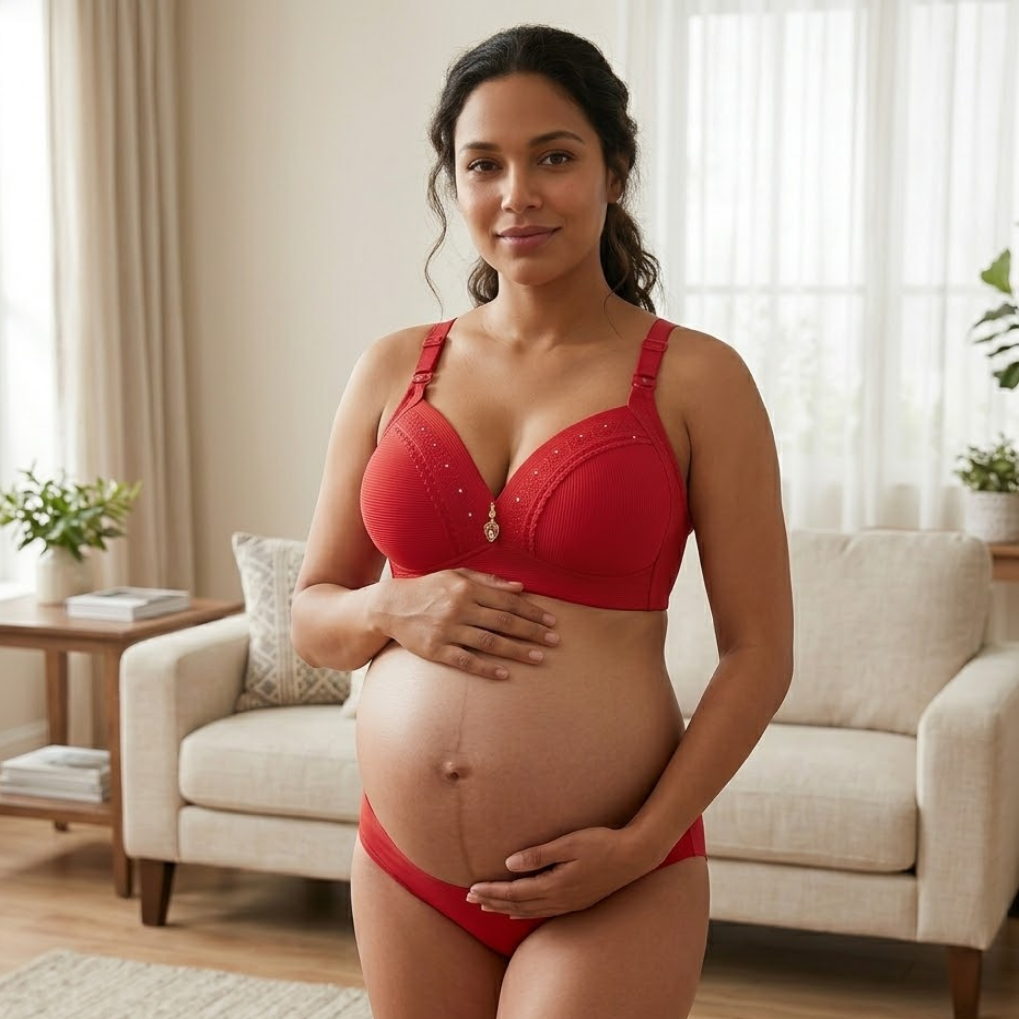 Aphrodite - Wireless Nursing Bra with Breathable Full Cup Support for Maternity & Leisure