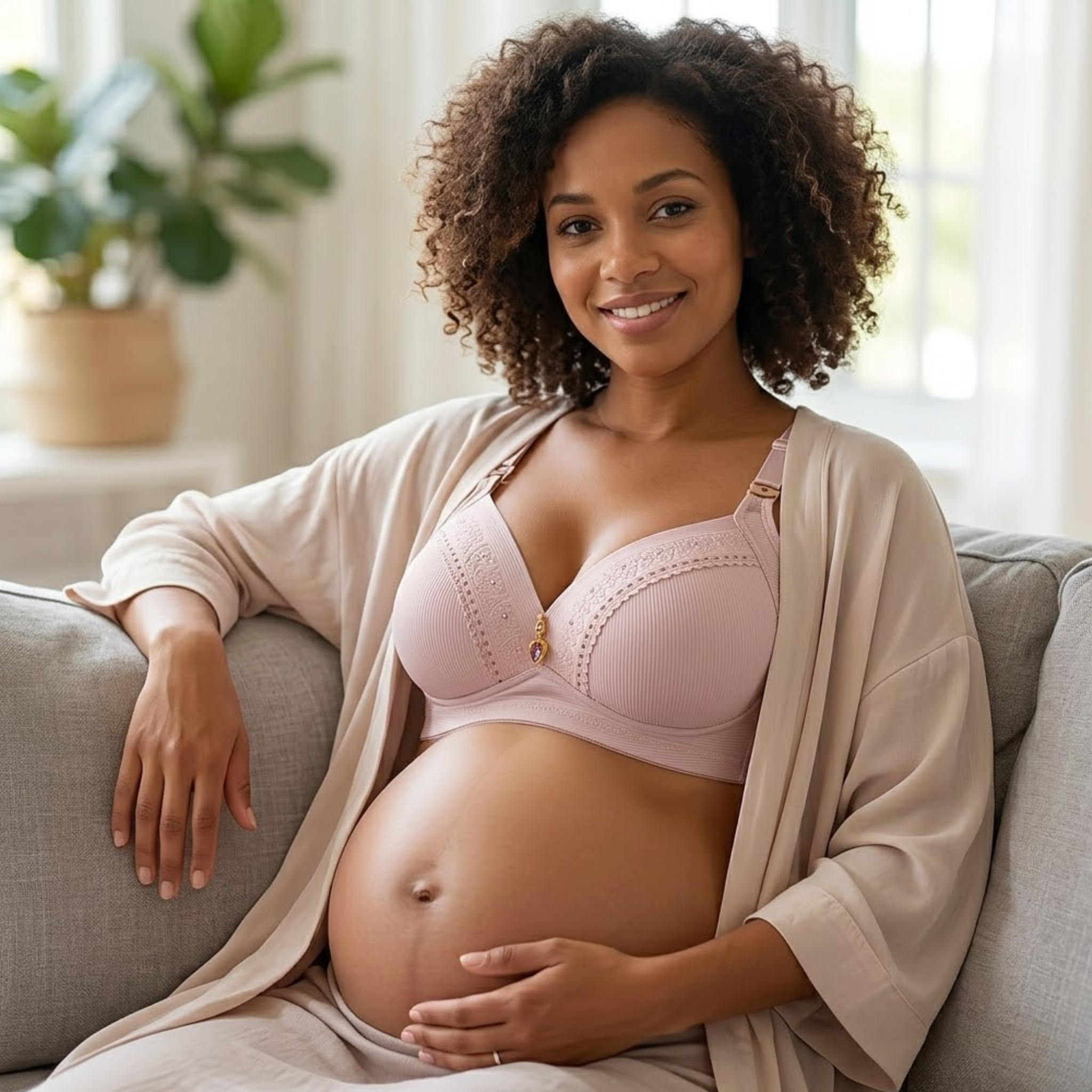 Aphrodite - Wireless Nursing Bra with Breathable Full Cup Support for Maternity & Leisure