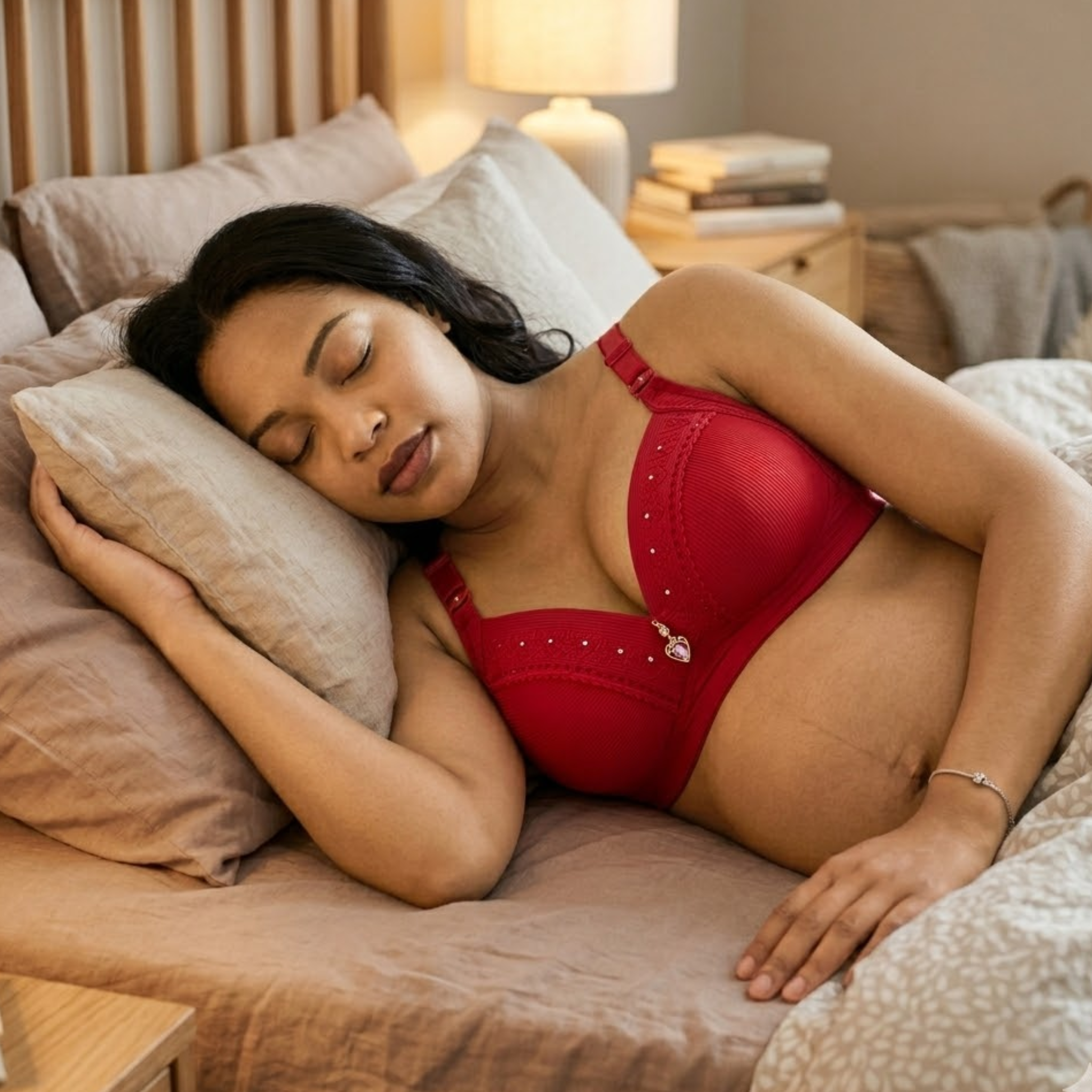 Aphrodite - Wireless Nursing Bra with Breathable Full Cup Support for Maternity & Leisure