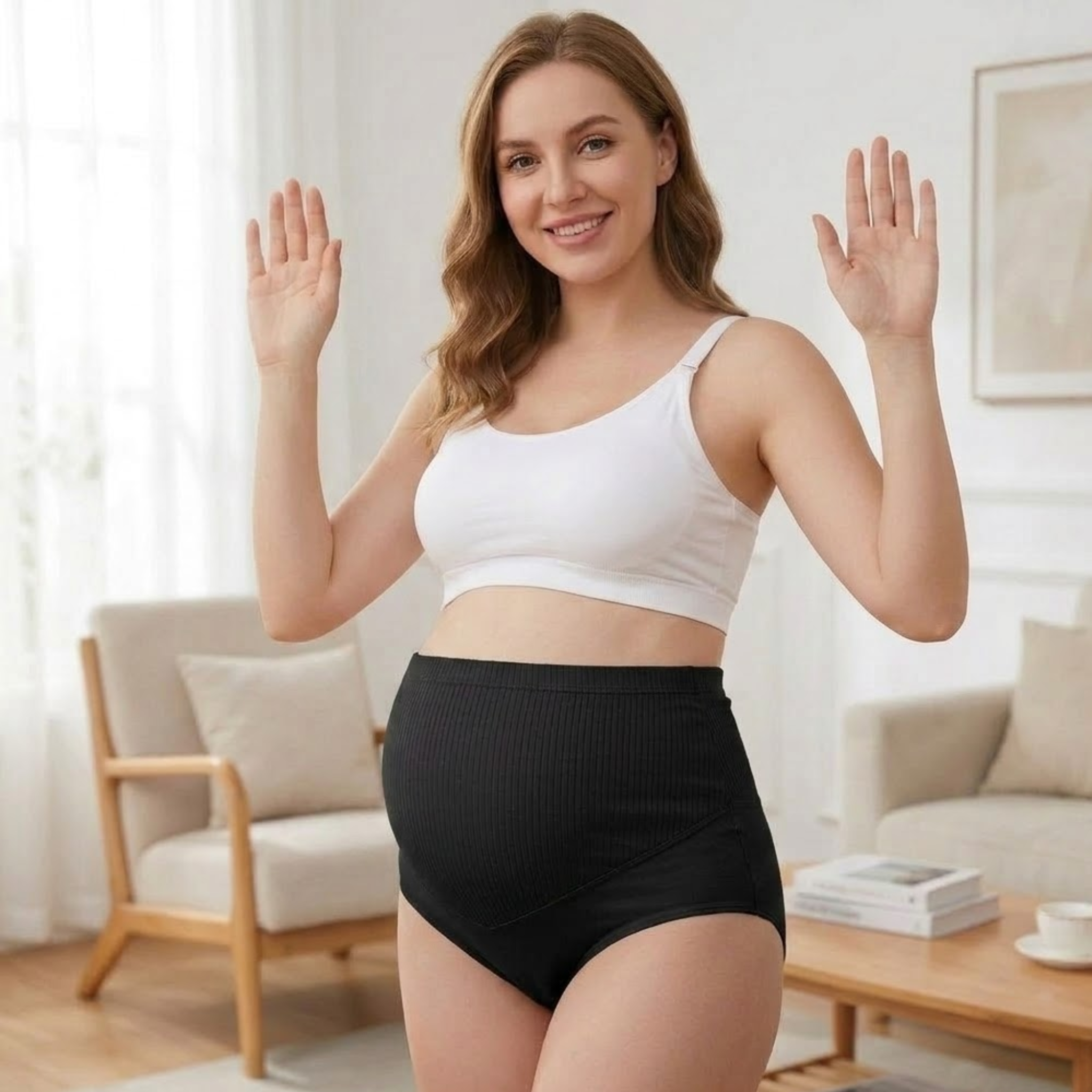 Athena - 3-Pack High-Waist Adjustable Support Maternity Panties