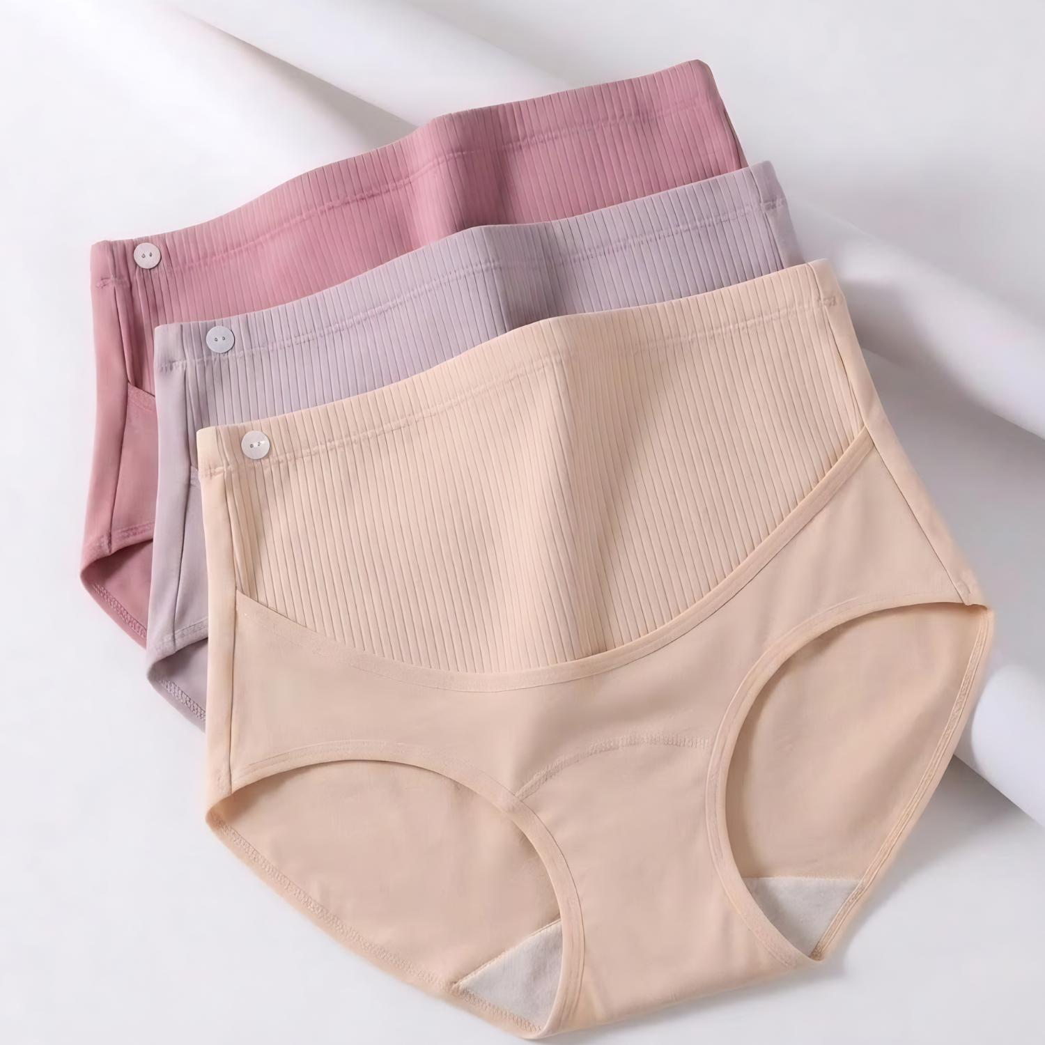 Athena - 3-Pack High-Waist Adjustable Support Maternity Panties