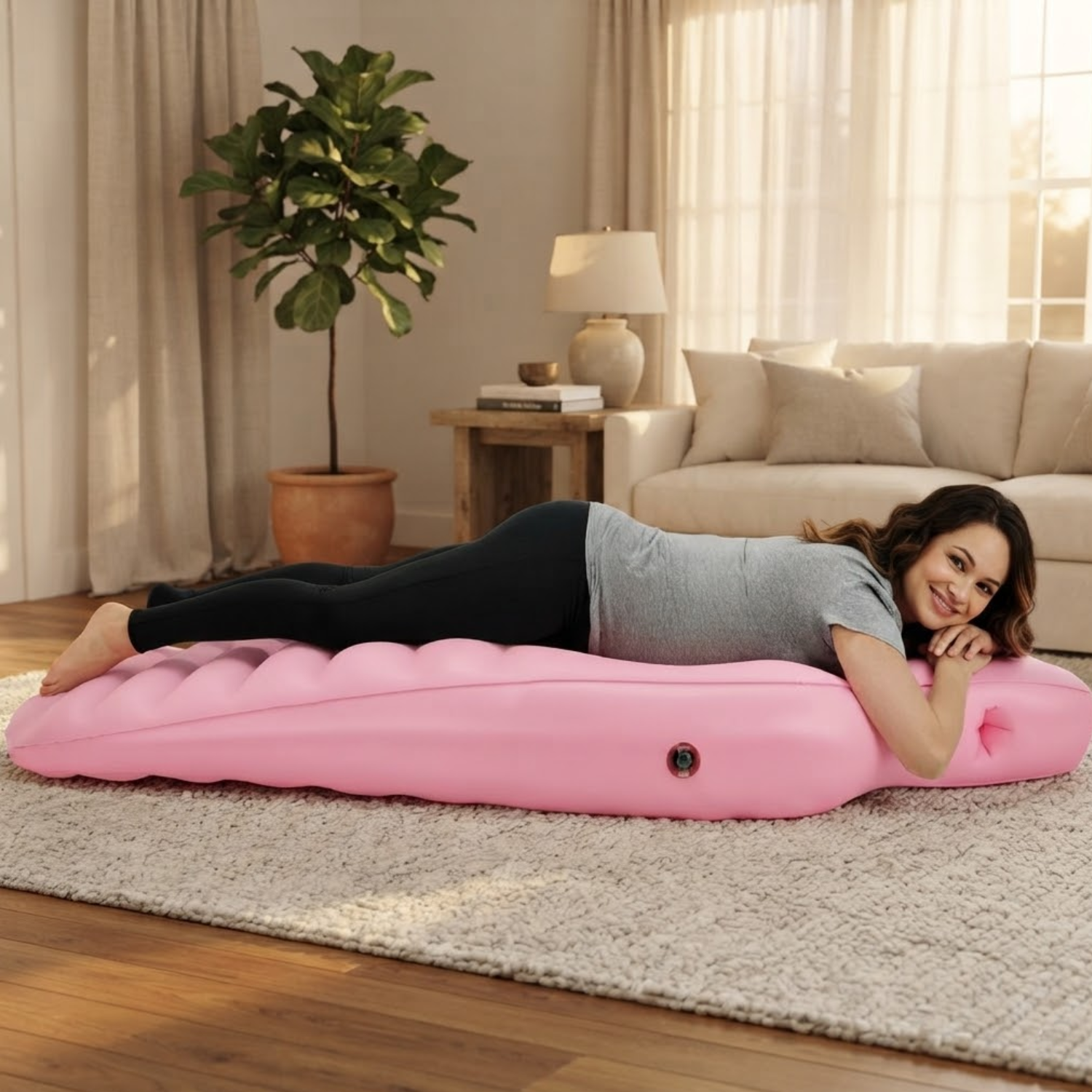 Gaia - Inflatable O-Shaped Maternity Pillow with Air-Pump Included