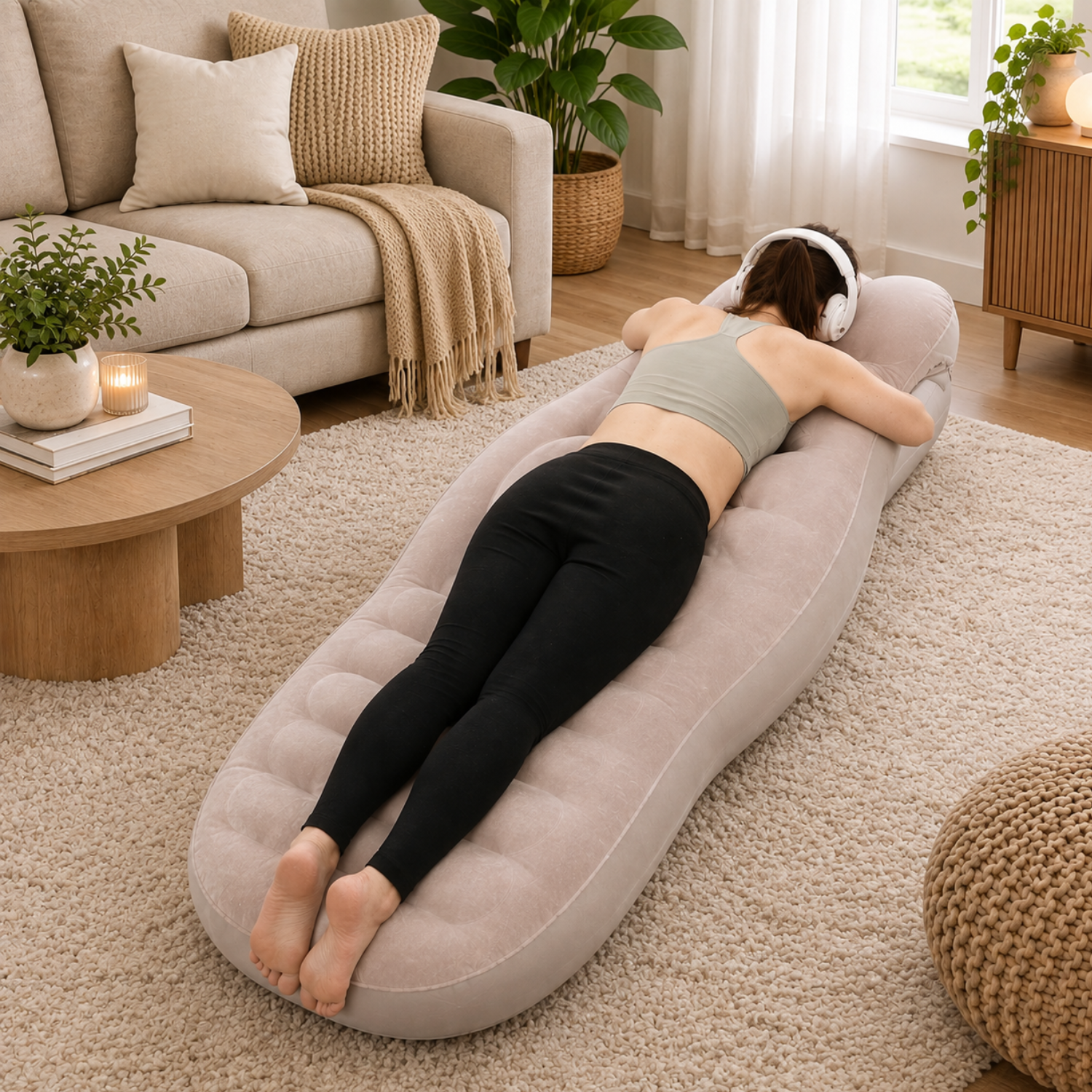 Gaia - Inflatable O-Shaped Maternity Pillow with Air-Pump Included