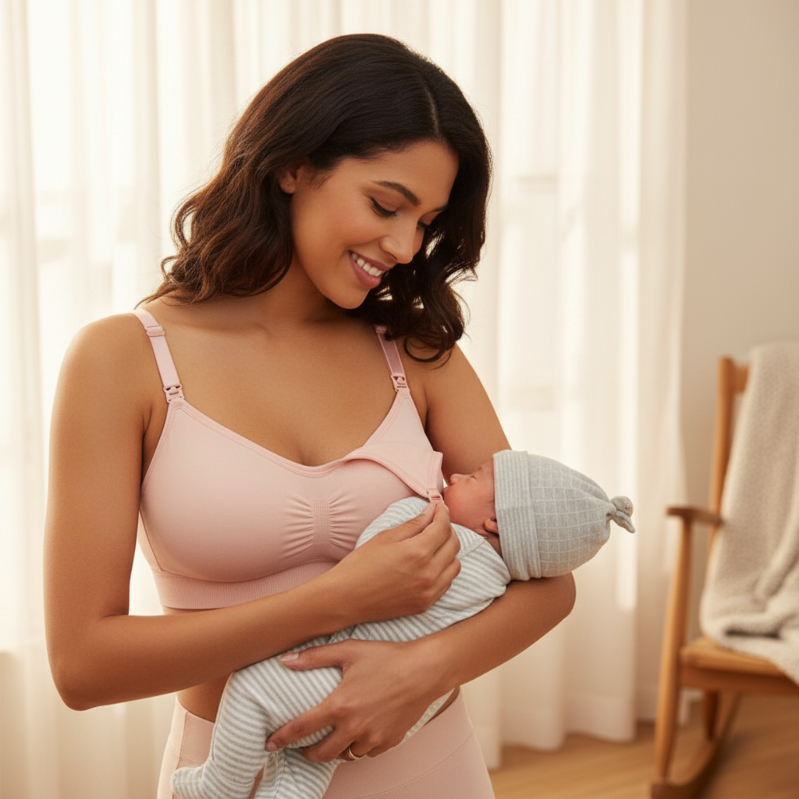 Vesta - Seamless Elastic Full-Support Nursing Bra