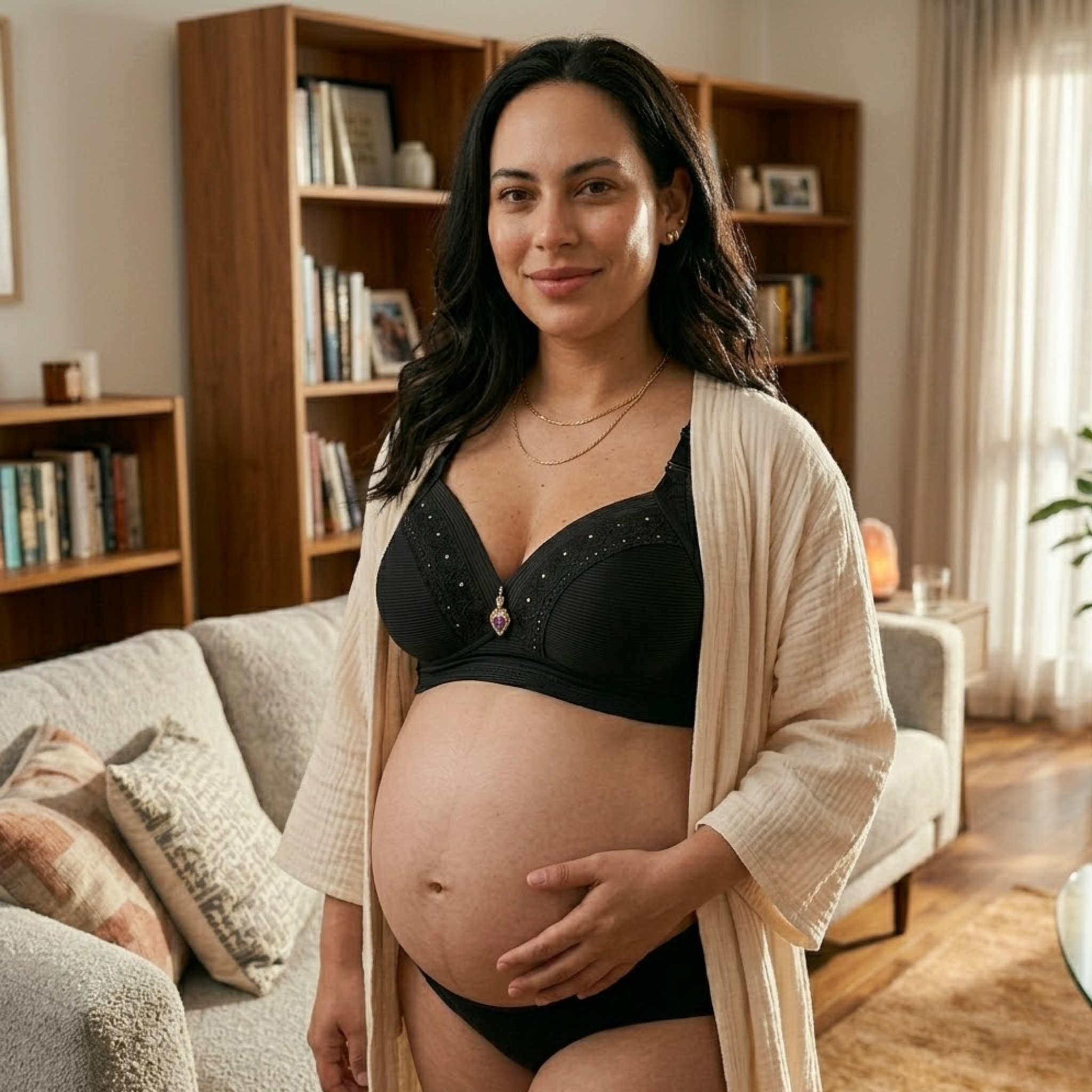 Aphrodite - Wireless Nursing Bra with Breathable Full Cup Support for Maternity & Leisure