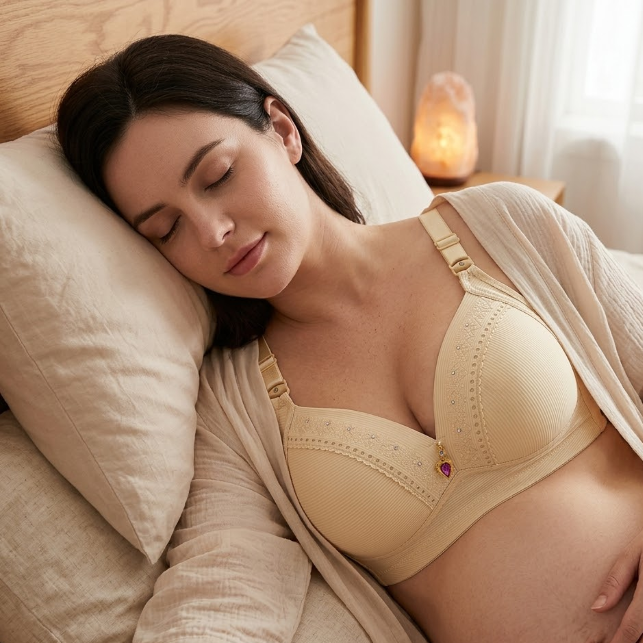 Aphrodite - Wireless Nursing Bra with Breathable Full Cup Support for Maternity & Leisure