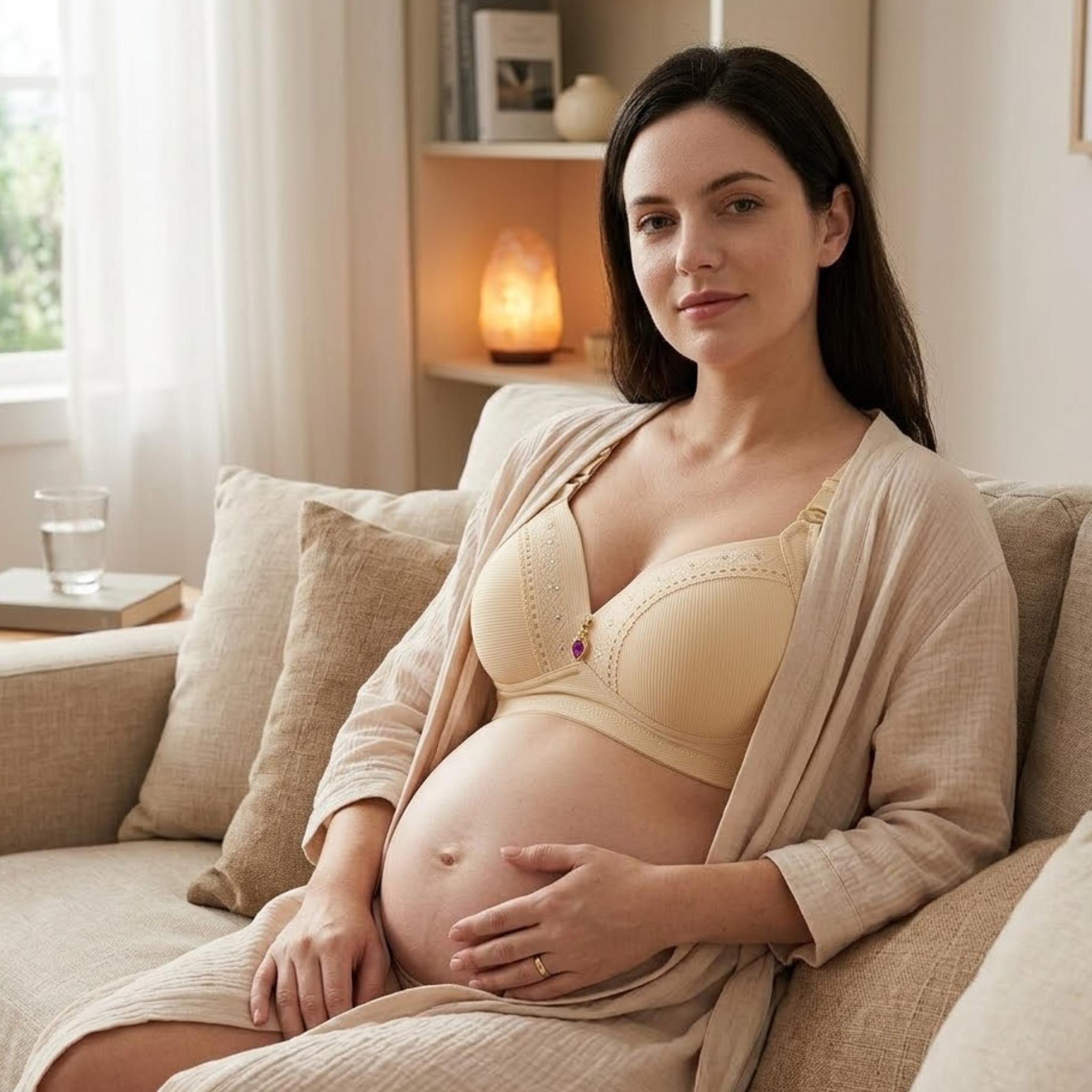 Aphrodite - Wireless Nursing Bra with Breathable Full Cup Support for Maternity & Leisure
