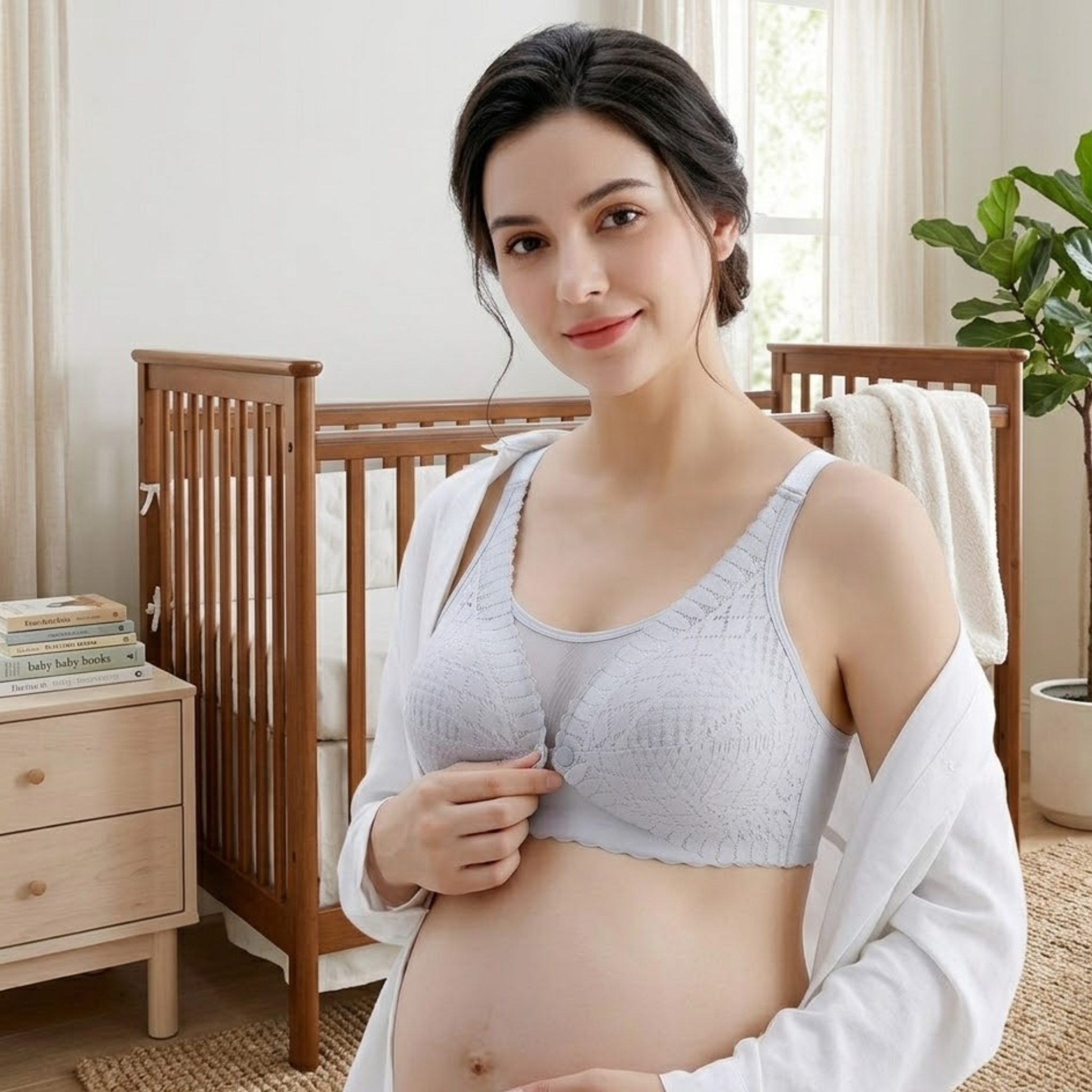 Freya - Airy-Soft Wireless Front-Open Nursing & Maternity Bralette