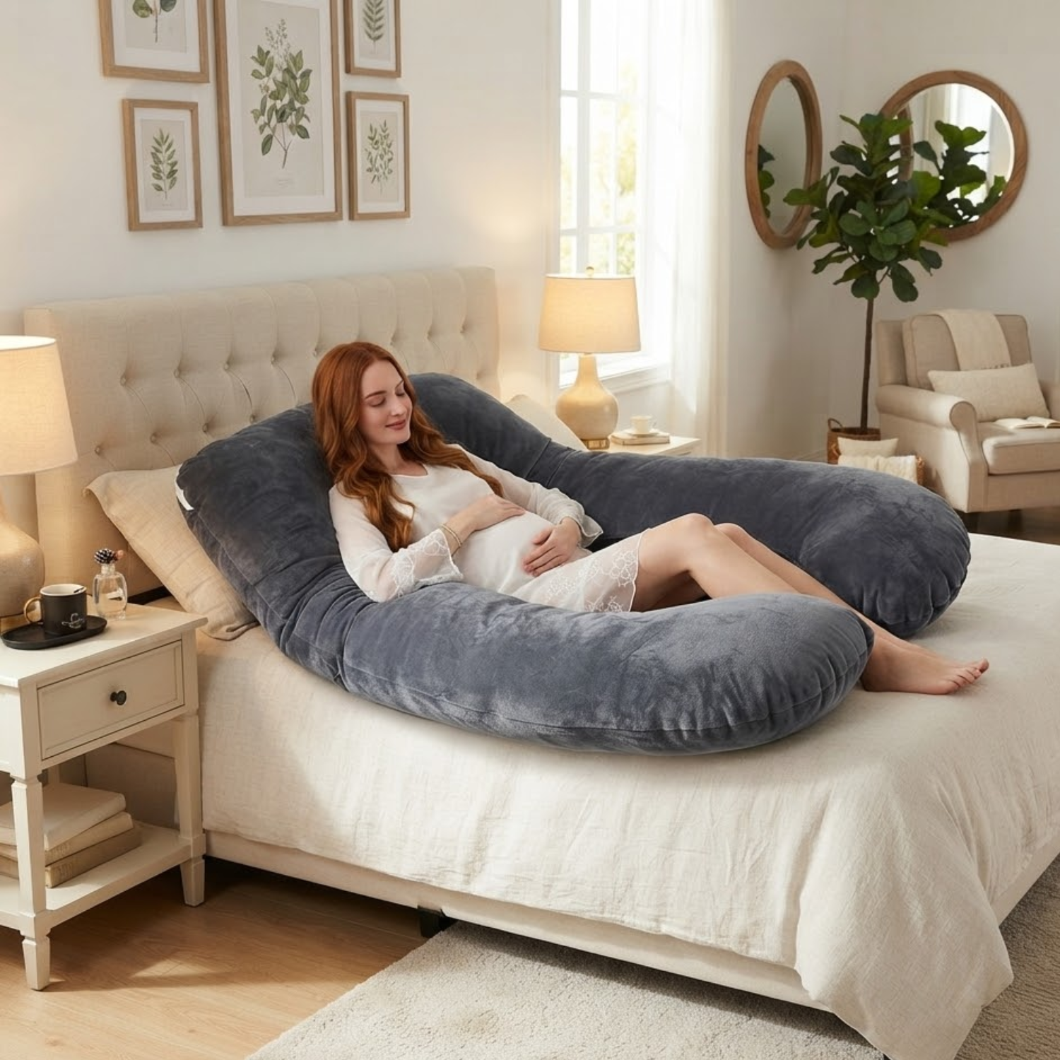 Hestia - Soft U-Shaped Full-Body Pregnancy Pillow