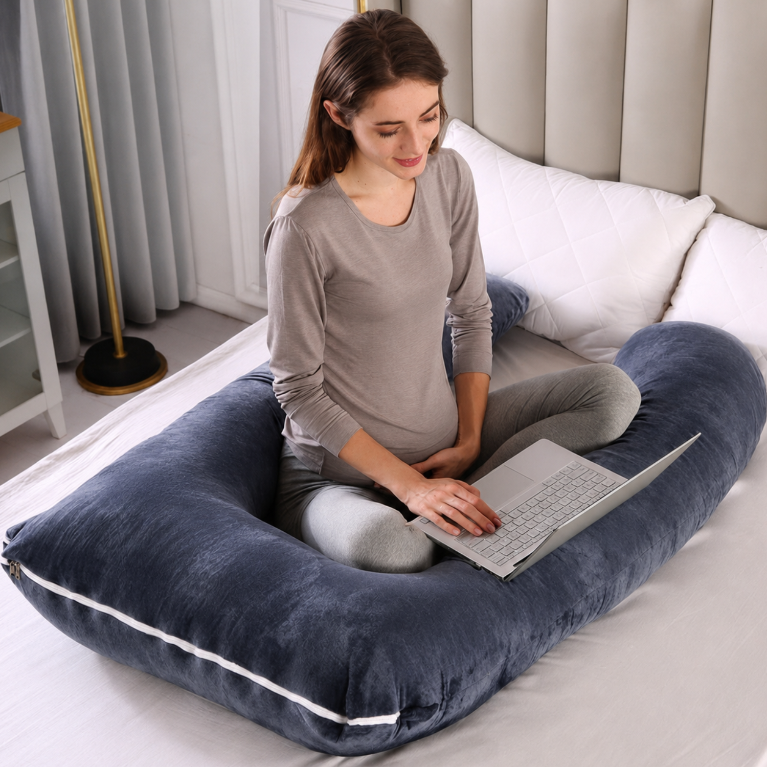 Hestia - Soft U-Shaped Full-Body Pregnancy Pillow