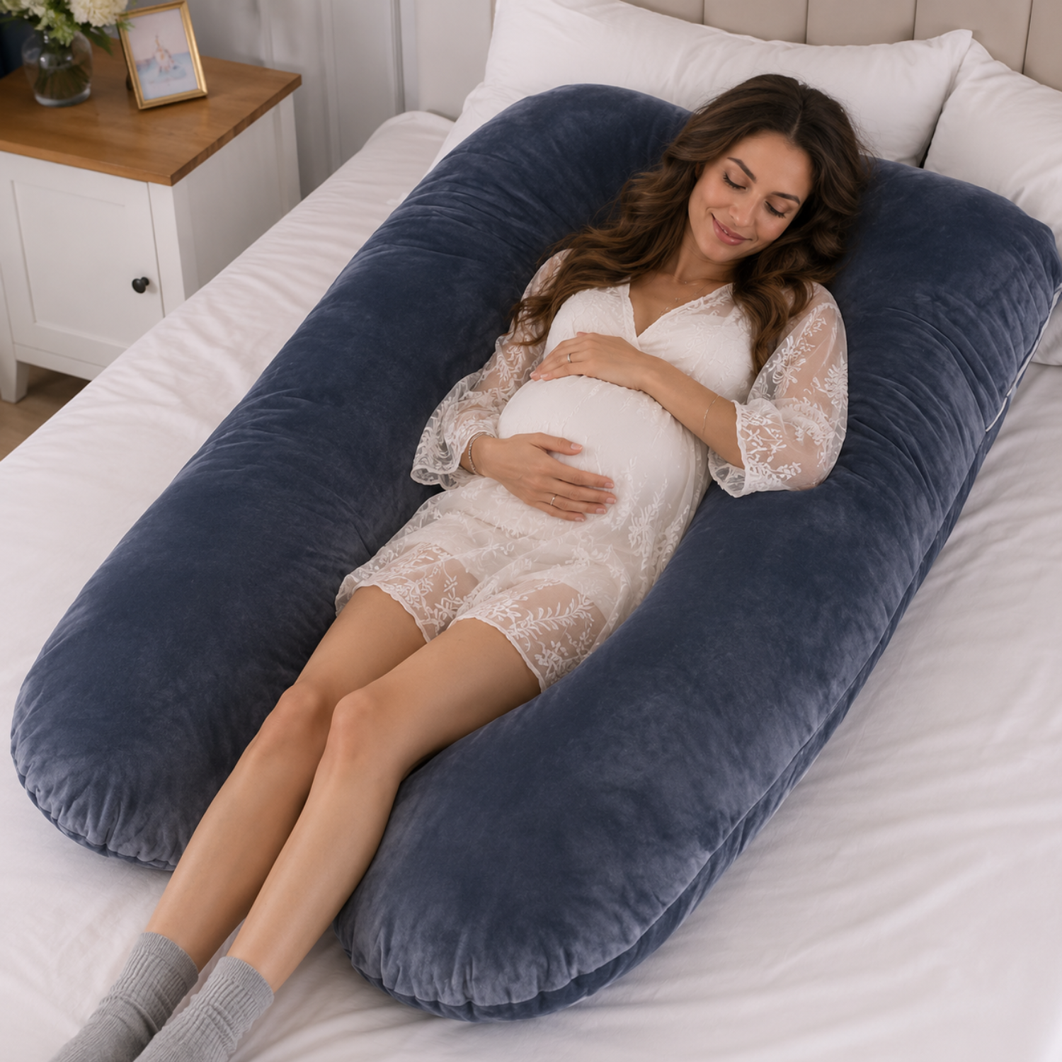 Hestia - Soft U-Shaped Full-Body Pregnancy Pillow